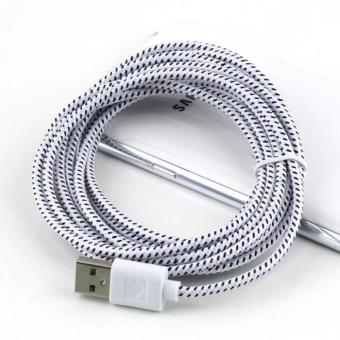 Cable Tressé pour SAMSUNG Galaxy J1/J3/J5/J7 3m Universel 2016 Chargeur  Connecteur Micro USB Tissu Tissé Lacet Fil Nylon (BLANC) - Chargeur pour  téléphone mobile - Achat & prix