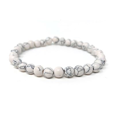 SHOP-STORY - Bracelet stabilisant en Howlite Blanche