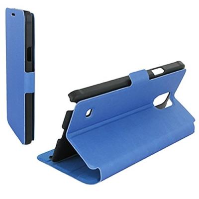 Etui stand à rabat latéral samsung galaxy note 4 coloris bleu azur kabiloo 00155195