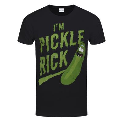 Rick and Morty T-Shirt Pickle Rick Homme Noir - Taille XXL