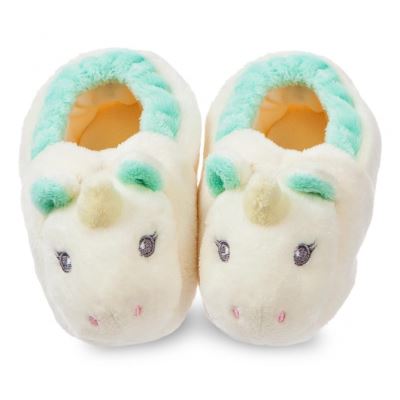 Chaussons bébé licorne dans une boîte cadeau