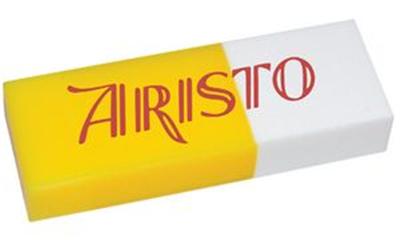 ARISTO - Gomme caoutchouc Geo TB 020 (AH 87320) (L)20 x (P)63 x (H)11 mm 2/3 enlève encre de chine, 1/3 enlève Crayon
