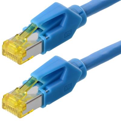 Draka patchcable s ftp pimf cat 6a iso iec bleue 7,5m - pour 10 gigabit s, halogenfrei, avec draka uc900 cable et hirose tm31 pr