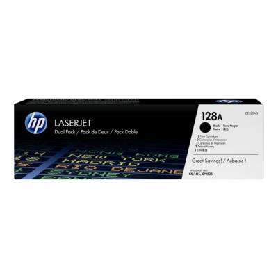 HP 128A - 2 - zwart - origineel - LaserJet - tonercartridge (CE320AD)