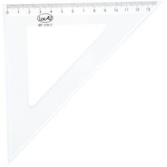 Equerre cristal graduee, 45°. 21cm - Règles équerre et rapporteurs ...