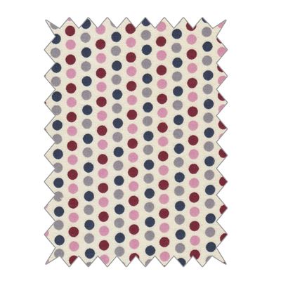 Coupons de tissu en coton à pois multicolore 100x70cm - rayher