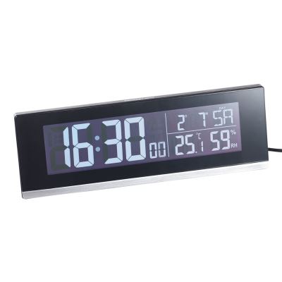 Horloge radio-pilotée avec thermomètre et chargeur USB