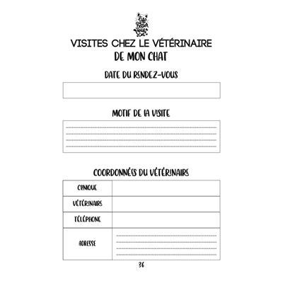 Carnet De Sante Chat Journal De Suivi Pour Chat Chaton 1 Pages Format A5 15 2 X 22 8cm Overbooker Relie Overbooker Achat Livre Fnac