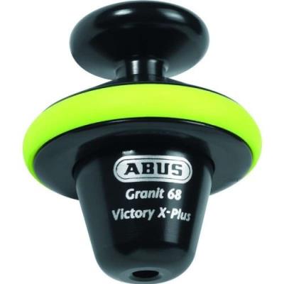 Abus 57863 bloque disque moto granit victory xplus 68 iii homologué sra, noir jaune, set de 1
