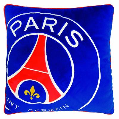 coussin PSG bleu carré 100% polyester Velboa