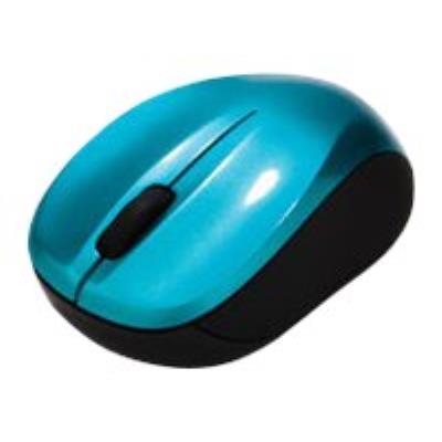 Verbatim Wireless Mouse GO NANO - muis - RF - Caraïbisch blauw