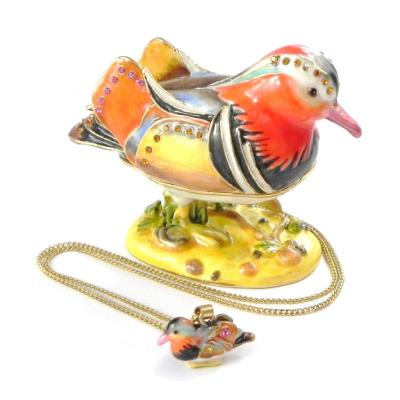 Coffret à Bijoux 'Canard Mandarin' + bijou