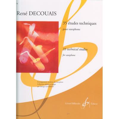 Méthodes et pédagogie BILLAUDOT DECOUAIS RENE - 35 ETUDES TECHNIQUES - SAXOPHONE Saxophone