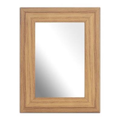 Inov8-6 x 10 cm Lot de 4 miroirs traditionnels de fabrication britannique Chêne 313