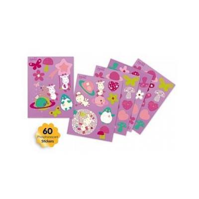 PABOBO - WS01-GIRAFE - STICKERS MURAUX - FILLE - GIRAFE - PRUNE
