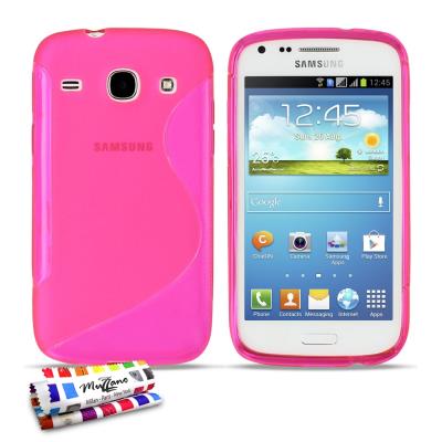 Coque Souple ORIGINALE Ultra Fine Rose ,  Le S,   Premium de MUZZANO pour SAMSUNG GALAXY CORE I8260