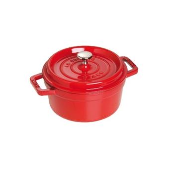 STAUB 1102206 COCOTTE RONDE CERISE 22 CM - 1