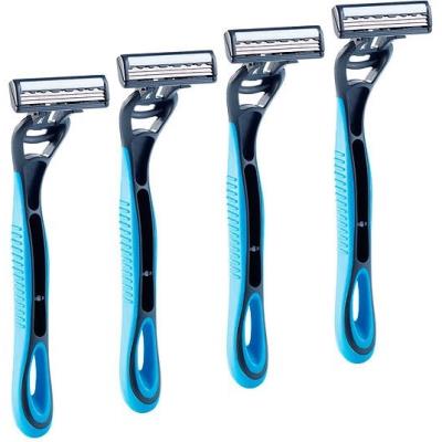Lot de 4 rasoirs à triple lames