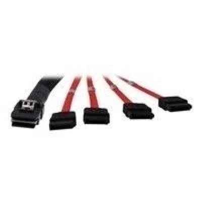 Inter-tech kabel sff 8087 4x sata, -z- zum annschluss von 4 festplatten mit 1 sas-controller 88885301