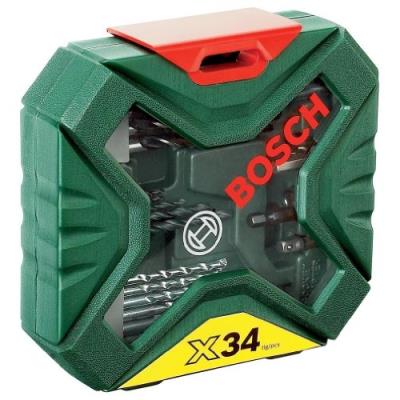 Bosch Coffret X-Line Classic De 34 Pièces pour Perçage et Vissage 2607010608