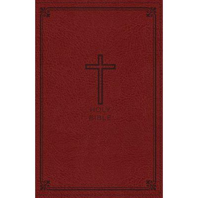 NKJV, Thinline Bible, Standard Print, Imitation Leather, Red, Red Letter Edition - [Version Originale]