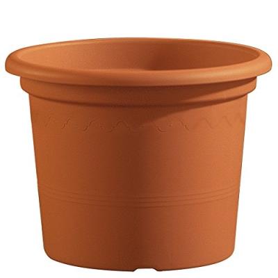Lhicum Geo Pot À Plantes En Plastique Rond 25Cm X 19.5Cm Terre Cuite