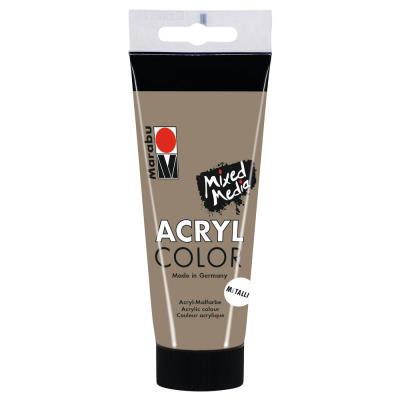 Marabu - Tube AcryColor Couleur Taupe Métallique - 100ml