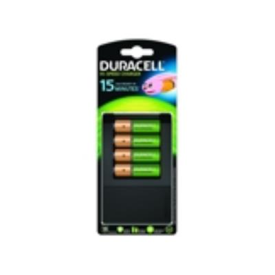 Duracell Chargeur 15 minutes + 4 piles AA