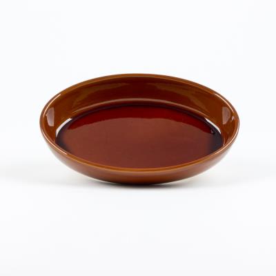 Digoin ceramique plat sabot 0.6 l 22x15 brun