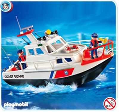 PLAYMOBL 4448 Gardes cotes et bateau État correct - Playmobil reconditionné disponible sur Fnac