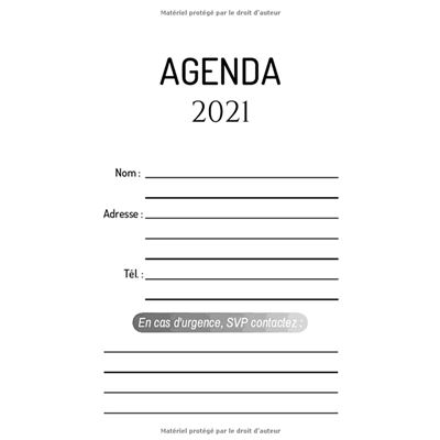 Agenda 2024 semainier: Semainier Petit Format A6 , 124 pages, janvier 2024  à décembre 2024 (French Edition)