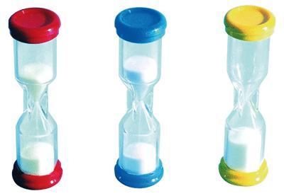 Sabliers 1-2-3 Minutes - Set De 3