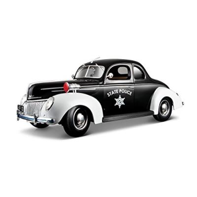 Maisto - 2042999 - maquette de voiture - ford deluxe 39 - police - echelle 1 18