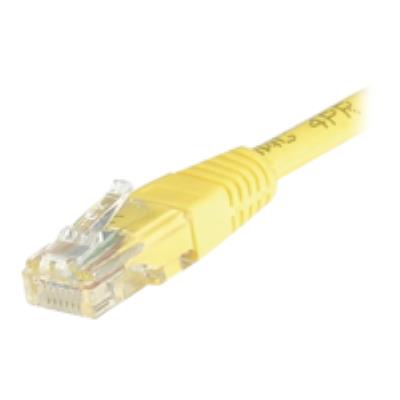 CORDON PATCH RJ45 UTP CAT5e Jaune - 0,15 M