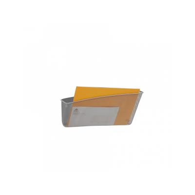 Alba - gamme mesh - corbeille mesh murale magnétique - gris