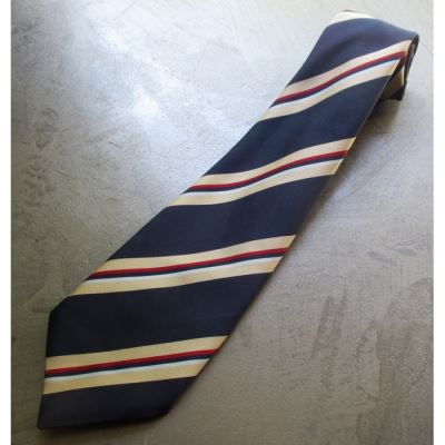 retro cravate ancienne rockabilly bleu blanc rouge bande de traversold