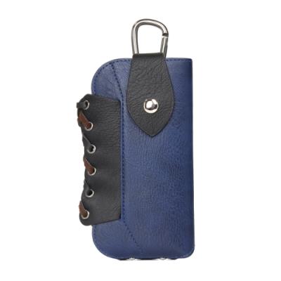 iPhone 6 Plus & 6s Plus Coque housse Cuir PU Bleu Bi-Color Pochette