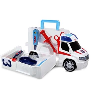 Dickie toys - 203716000 - véhicule miniature - modèle simple - ambulance - push & play accessoires docteur - 33 cm