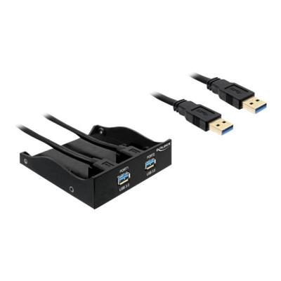 DeLOCK USB 3.0 Front Panel 2-Port - paneel voor storage bay ports