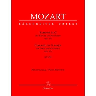 Partitions classique BARENREITER MOZART W.A. - CONCERTO N°17 POUR PIANO ET ORCHESTRE EN SOL MAJEUR KV 453 - PIANO Piano