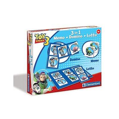Clementoni Jeu 3 En 1 - Mémo Domino Loto : Toy Story 3