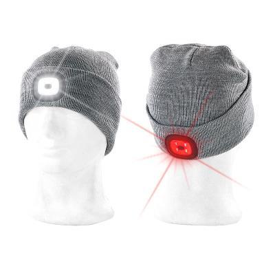 Acheter Bonnet tricoté pour enfants avec lumière LED amovible, luminosité  réglable, chaleur d'hiver rapide, mélange acrylique Super doux