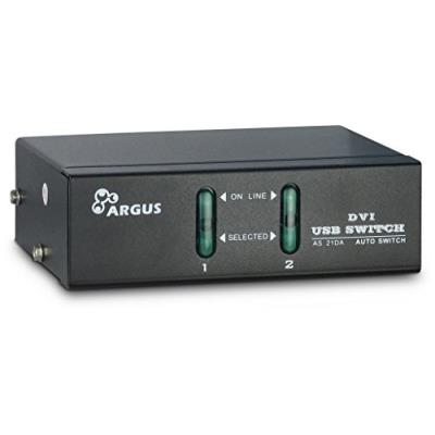 Inter-tech kvm kvm as-21da 2 x dvi-i 2 x connecteur 3,5 mm 88887200