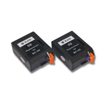Lot de 2 cartouches d'encre vhbw pour Canon Faxphone B190, B340, B200, B220, B340 comme Canon BC-01, BC-02, BX-02. - 1