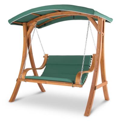 Blumfeldt Tahiti Balancelle de jardin 110 cm 2 places Auvent Polyester Mélèze