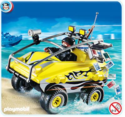 Playmobil 4449 Vehicule Amphibie Et Gangster