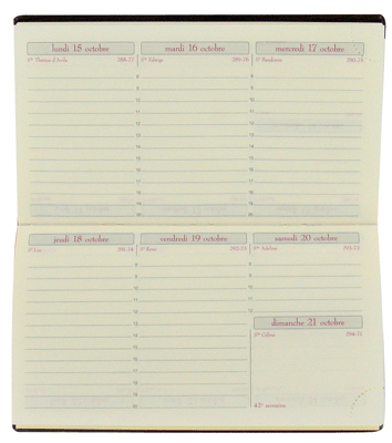 Exacompta - Agenda Temporel 16 1 Semainie/2 Pages 16442