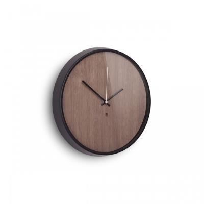 Horloge Design Madera Couleur Noyer
