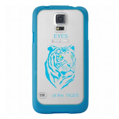 Coque Flex Tiger Bleu pour Samsung Galaxy S5 Bleu