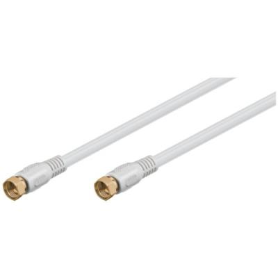 Wentronic bkf 350-g sat accès kabelf-plug à f-plug (plaqué or) 3,5 m blanc